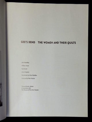 Gee's Bend: The Women and Their Quilts