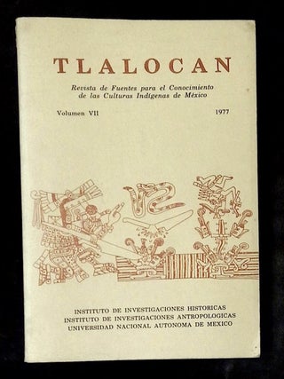 Item #B78097 Tlalocan: Revista de Fuentes para el Conocimiento de las Culturas Indigenas de...