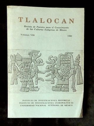 Item #B78098 Tlalocan: Revista de Fuentes para el Conocimiento de las Culturas Indigenas de...