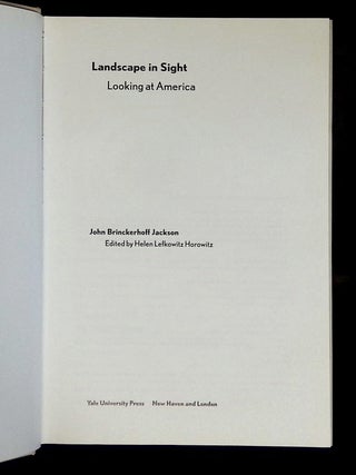 Landscape in Sight: Looking at America