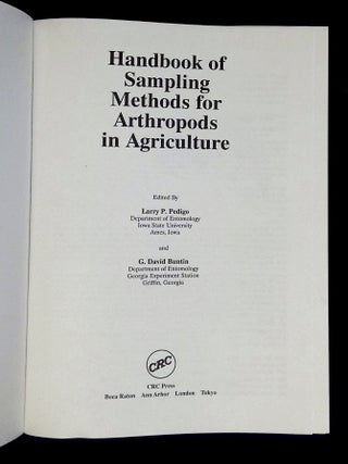 Handbook of Sampling Methods for Arthropods in Agriculture