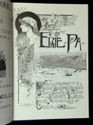 A Souvenir of Erie, Penn'a. 1888 Illustrated [The City of Erie, PA with Illustrations of Its Public Buildings, Churches, Schools, Summer Resorts and Some of Its Residences, Business: Blocks, Manufactories and Citizens]