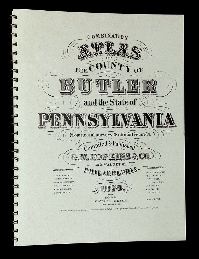 Item #B79025 Combination Atlas of the County of Butler and the State of Pennsylvania, from Actual Surveys & Official Records. n/a.