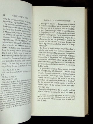 William Shirley: Governor of Massachusetts, 1741-1756, A History--Volume I [This volume only! Inscribed by Wood!]