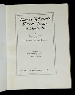 Thomas Jefferson's Flower Garden at Monticello