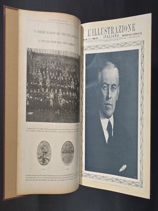 L'Illustrazione Italiana: Anno XLVI, N. 1-52 [Complete run of 1919, 52 issues bound in two volumes!]