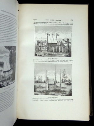 First Annual Report of the Bureau of Ethnology to the Secretary of the Smithsonian Institution 1879-'80 [Containing papers On the Evolution of Language by J.W. Powell; Sketch of the Mythology of the North American Indians by J.W. Powell; Wyandot Government by J.W. Powell; On Limitations to the Use of Some Anthropologic Data by J.W. Powell; A Further Contribution to the Study of the Mortuary Customs of the North American Indians by H.C. Yarbow; Studies in Central American Picture Writing by E.S. Holden; Cessions of Land by Indian Tribes to the United States by C.C. Royce; Sign Language Among North American Indians by Garrick Mallery; and Catalogue of Linguistic Manuscripts in the Library Bureau of Ethnology by J.C. Pilling]