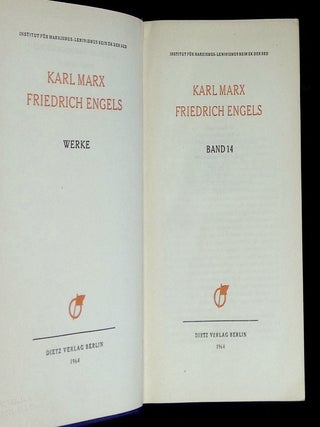Karl Marx Friedrich Engels: Werk Band 14 [This volume only!]