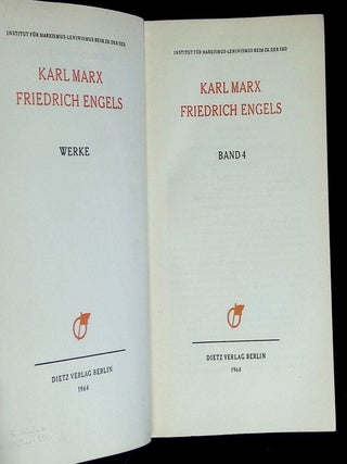 Karl Marx Friedrich Engels: Werke Band 4 [This volume only!]