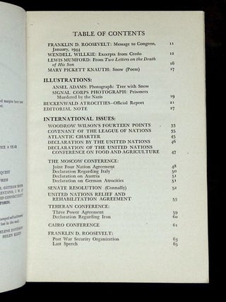 Twice a Year: A Book of Literature, the Arts, and Civil Liberties--Double Number--Twelve-Thirteen, Spring-Summer 1945, Fall-Winter 1945 [This double issue only!]