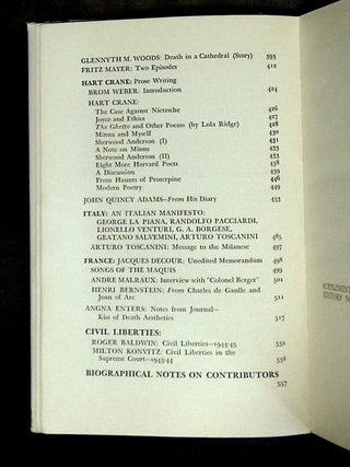 Twice a Year: A Book of Literature, the Arts, and Civil Liberties--Double Number--Twelve-Thirteen, Spring-Summer 1945, Fall-Winter 1945 [This double issue only!]