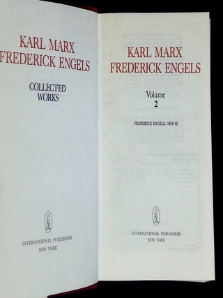 Karl Marx Frederick Engels: Collected Works, Volume 2--Frederick Engels: 1838-42 [This volume only!]