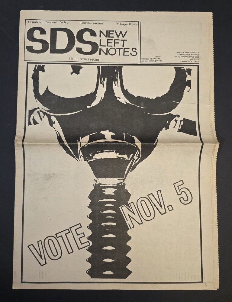 Item #B79679 SDS New Left Notes: October 25, 1968 [This issue only!]. n/a.