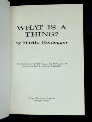 What Is a Thing?