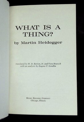 What Is a Thing?