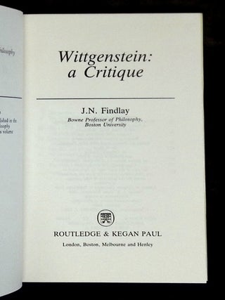Wittgenstein: A Critique