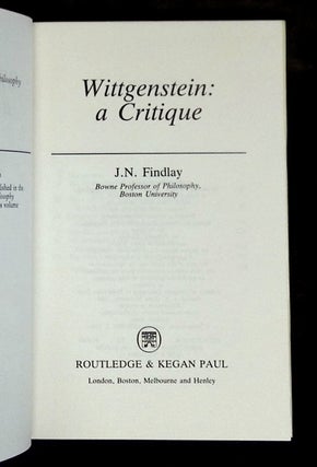 Wittgenstein: A Critique