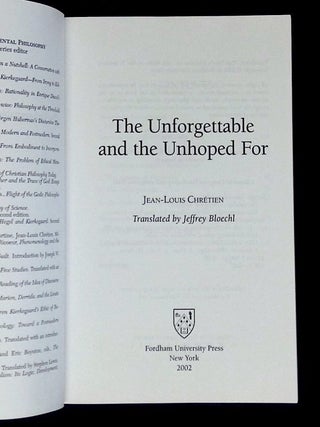 The Unforgettable and the Unhoped For