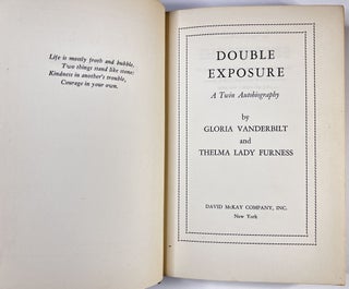 Double Exposure - A Twin Autobiography INSCRIBED