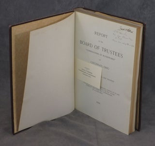 Report to the Board of Trustees "Commissioners of Waterworks" of Cincinnati, Ohio...A Brief History of the Old Waterworks, Leading up to and Including the Construction of the New Waterworks b y and under the "Commissioners of Waterworks: 1909