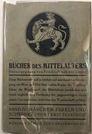 Item #C000015008 Bucher Des Mittelalters Band IV: Marchen, Fabeln Und Schwanke. Friedrich Von Der...