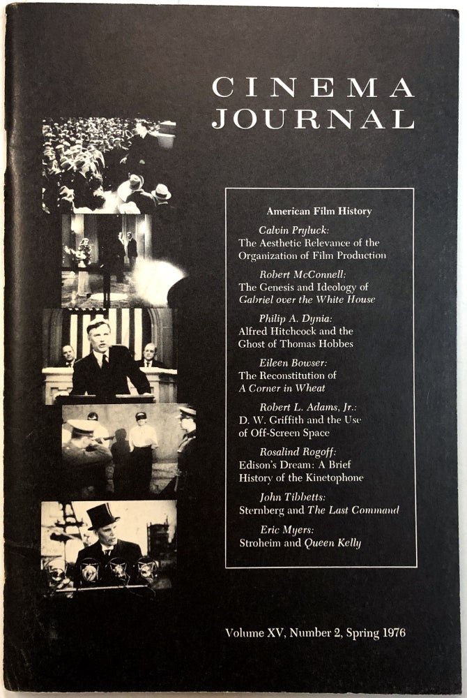 Item #C000015236 Cinema Journal - Volume XV, Number 2, Spring 1976. Richard Dyer MacCann.