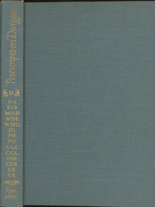 Item #C000017450 Postscripts on Dwiggins, Vol. Two (Typophile Chap Book Number 36). Paul A. Bennett