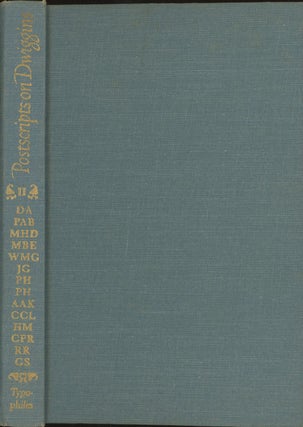 Item #C000017450 Postscripts on Dwiggins, Vol. Two (Typophile Chap Book Number 36). Paul A. Bennett