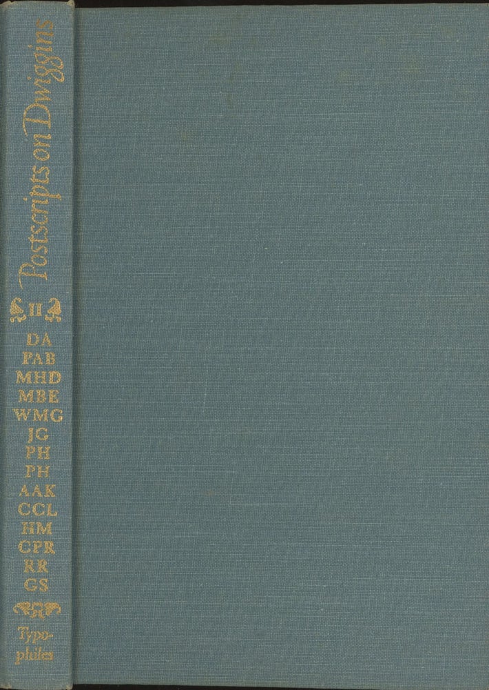 Item #C000017450 Postscripts on Dwiggins, Vol. Two (Typophile Chap Book Number 36). Paul A. Bennett.