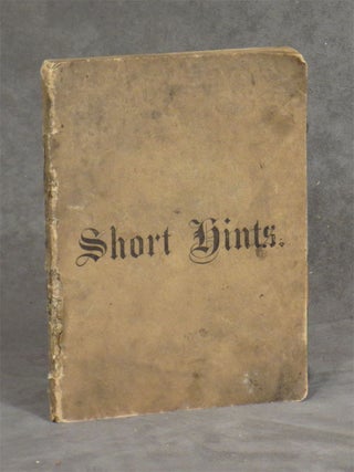 Item #C000018644 Short Hints on Social Etiquette. "Aunt Matilda"