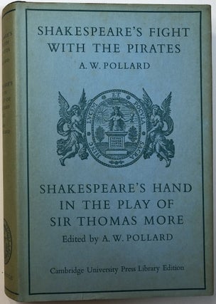 Item #C000019307 Shakespeare's Fight with the Pirates and the Problems of the Transmission of His...