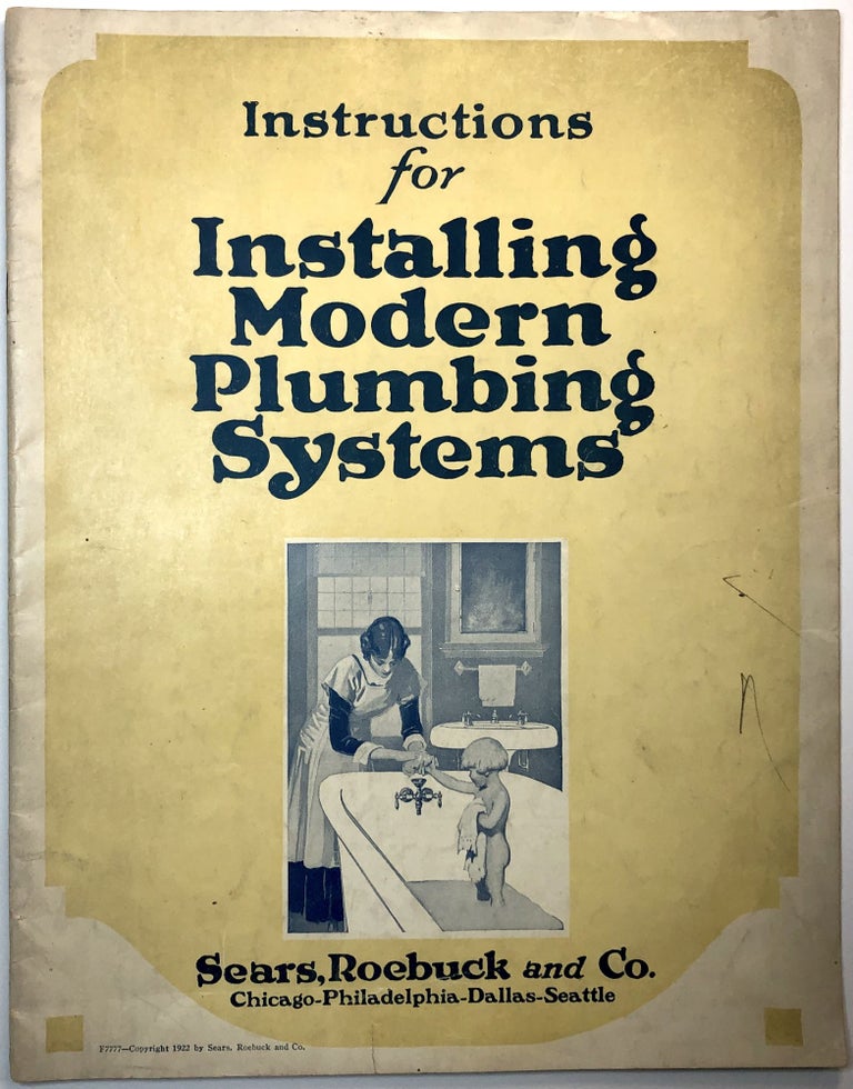 Item #C000020344 Instructions for Installing Modern Plumbing Systems. Roebuck and Co Sears.