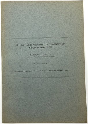 VI. The Habits and Early Development of Linerges Mercurius