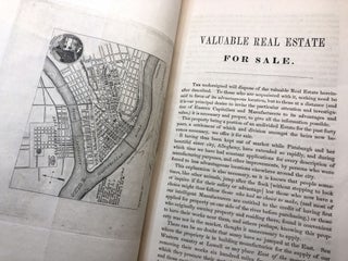 Pittsburgh, Her Advantageous Position and Great Resources, as a Manufacturing and Commercial City, Embraced in a Notice of Sale of Real Estate