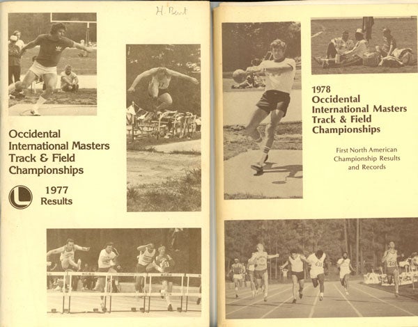 Item #C000021372 Occidental International Masters Track & Field Championships Results 1977 & 1978 (2 vols.). n/a.
