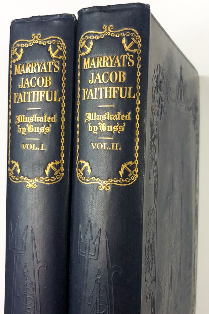Item #C000022280 Jacob Faithful (2 Vols.). Captain Marryat, R. W. Buss, Geirge Saintsbury, colour plates, intro.
