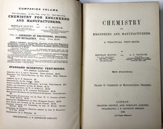 Chemistry for Engineers and Manufacturers. A Practical text-Book. Volume II - Chemistry of Manufacturing Processes.