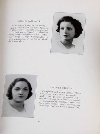 Lot of 12 Albertus Magnus College literary journals and a yearbook, dating between 1936-1939, with contributors including Alice Whitehead, Jane Fennelly, Mary Ann Hunt, Patricia Kane, and many others