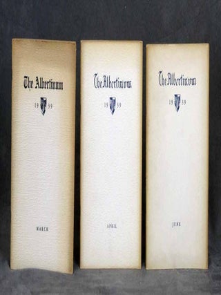 Lot of 12 Albertus Magnus College literary journals and a yearbook, dating between 1936-1939, with contributors including Alice Whitehead, Jane Fennelly, Mary Ann Hunt, Patricia Kane, and many others