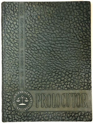 Item #C000025422 The 1955 Prolocutor- Class Yearbook from the Duke University School of Law. Duke...
