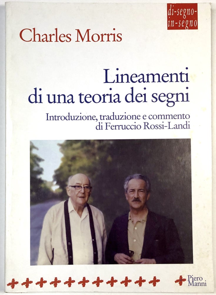 Item #C000025640 Lineamenti di una Teoria dei Segni. Charles Morris, Ferruccio Rossi-Landi.