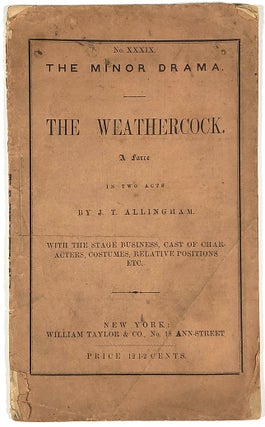 Item #C000026201 The Weathercock: A Farce in Two Acts. J. T. Allingham