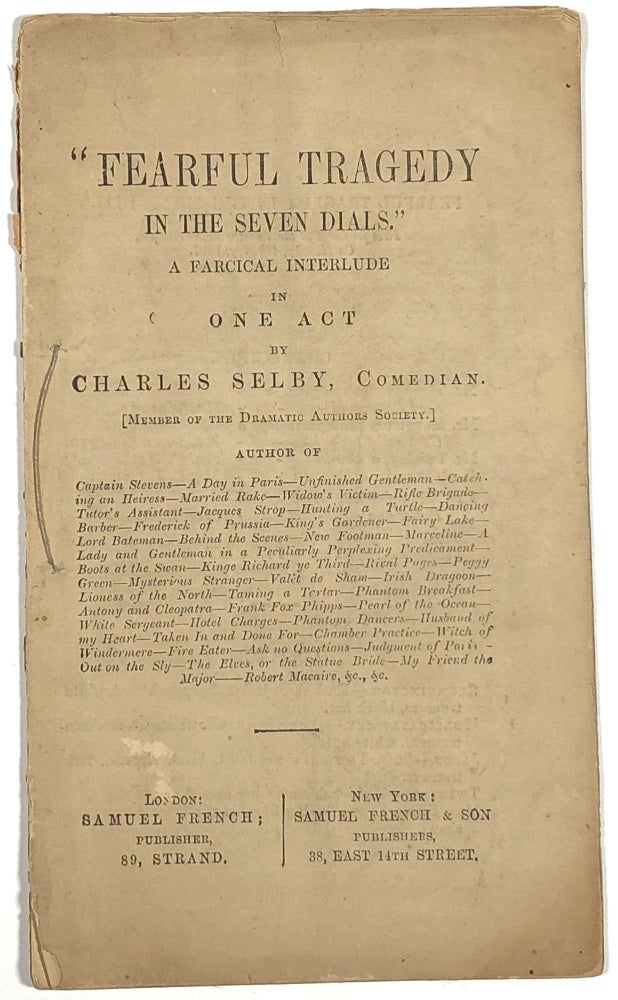 Item #C000026252 Fearful Tragedy in the Seven Dials. Charles Selby.