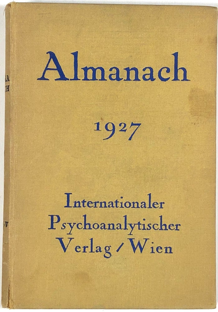 Item #C000026614 Almanach fur das Jahr 1927. Stefan Zweig, Alfred Doblin, Sigmund Freud, Ludwig Binswanger, Otto Rank, Georg Groddeck.