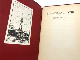 Item #C000027352 Goliath and David, Poems (Association copy), 1st printing, 1916. Robert Graves