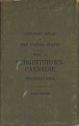Item #C000027729 Geologic Atlas of The United States: Burgettstown-Carnegie Folio. E. W. Shaw, M....