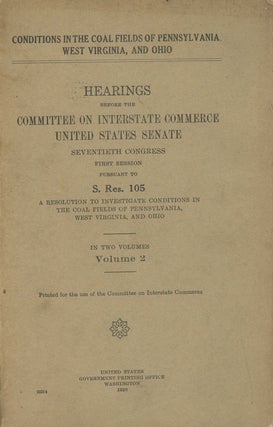Item #C000028708 Hearings Before the Committee on Interstate Commerce, United States Senate,...