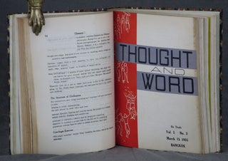Thought and Word: Vol. 1 No. 1 through Vol. 1 No. 11 (11 issues bound in one book)