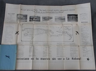 Havana Manana / Mañana, A Guide to Cuba and the Cubans - together with very rare 1946 map of La Habana and 1946 baggage tags