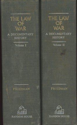 Item #C000029728 The Law of War: A Documentary History (Vols. 1 & 2). Leon Friedman